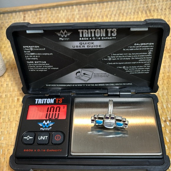 Nicky Butler Raj Rajaglow Blue Turquoise & Multi Gemstone -Sterling Silver ring - Picture 9 of 9